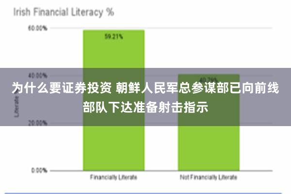 为什么要证券投资 朝鲜人民军总参谋部已向前线部队下达准备射击指示