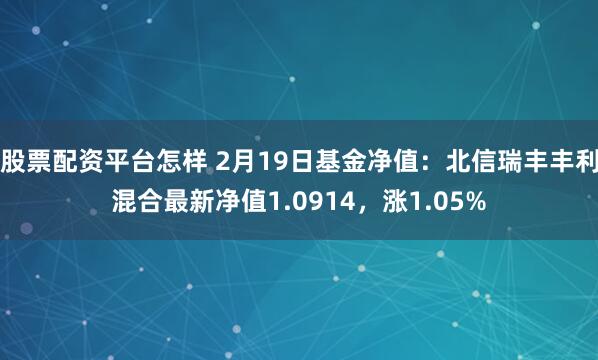 股票配资平台怎样 2月19日基金净值：北信瑞丰丰利混合最新净值1.0914，涨1.05%